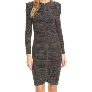 Stine Goya Black Metallic Stripe Dress NWT. Size Small